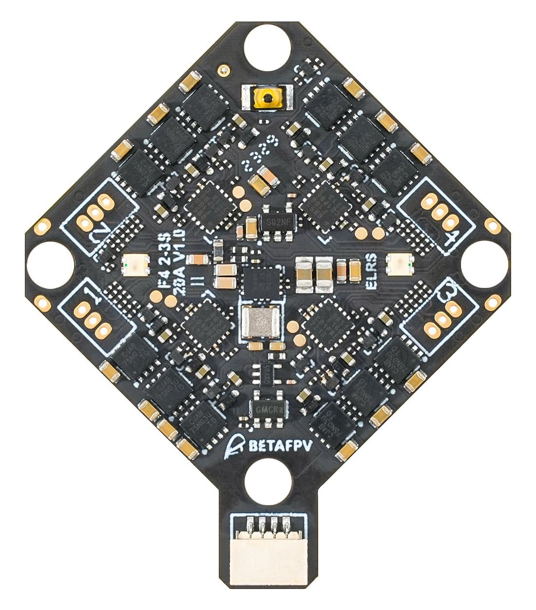 Полётный контроллер BETAFPV F4 2-3S 20A AIO V1 (ELRS 2,4 ГГц) Полётный контроллер BETAFPV F4 2-3S 20A AIO V1 (ELRS 2,4 ГГц)