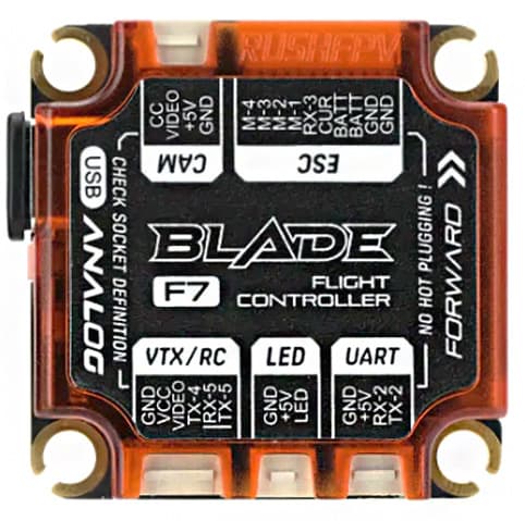 Полётный контроллер RUSHFPV Blade F722 Analog V2 30x30