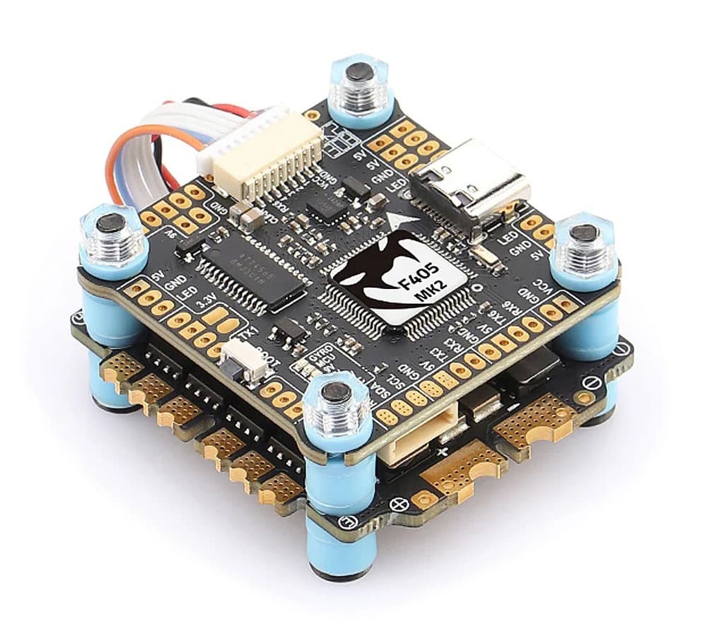 Стек Mamba F405 MK2 V2 F55_BLS (MPU6000) Стек Mamba F405 MK2 V2 F55_BLS (MPU6000)